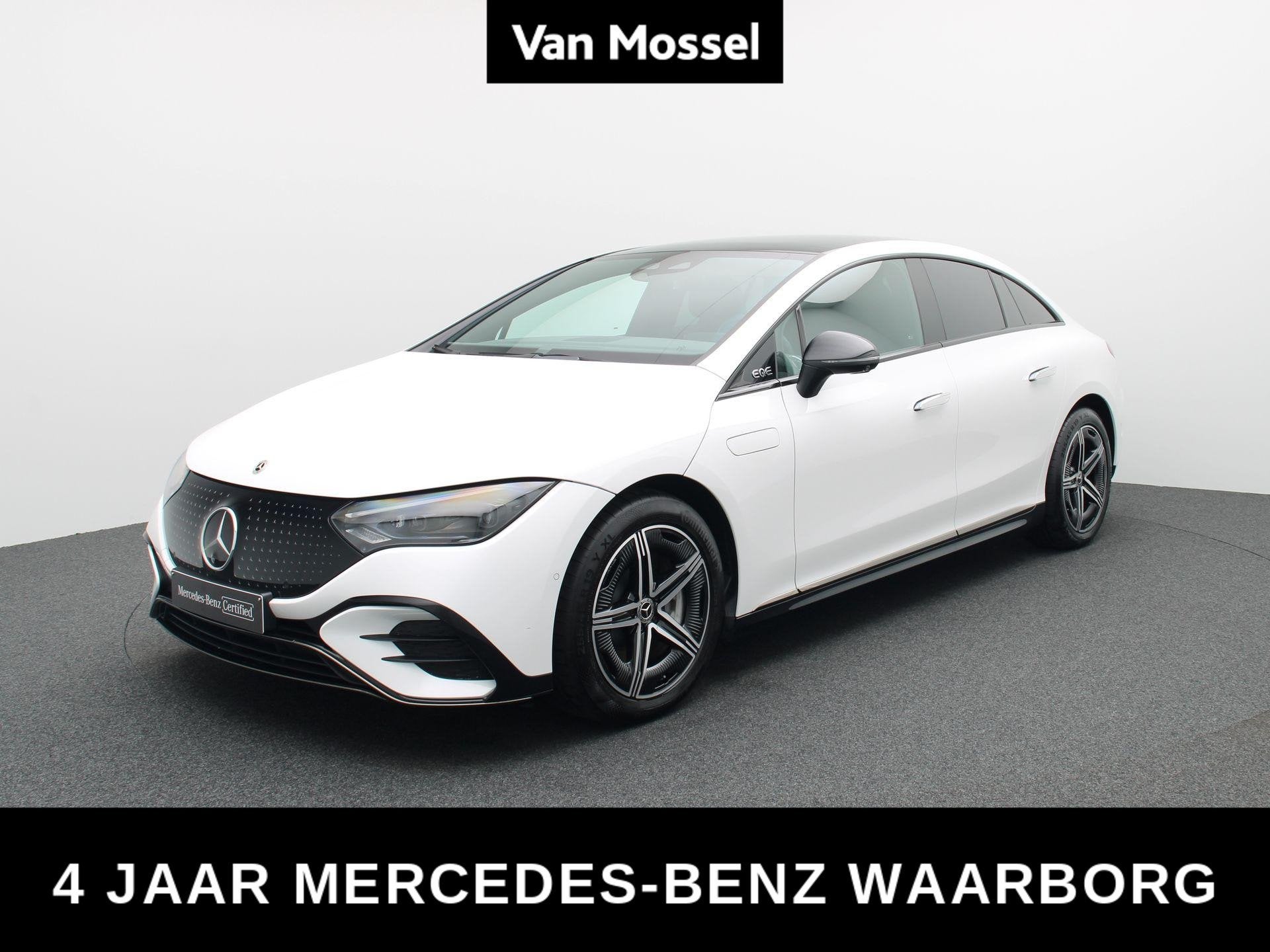 Mercedes-Benz EQE 350 AMG Line + LEDER + DIGITAL LIGHT + BUR, Auto's, Automaat, Wit, 96 kWh, EQE