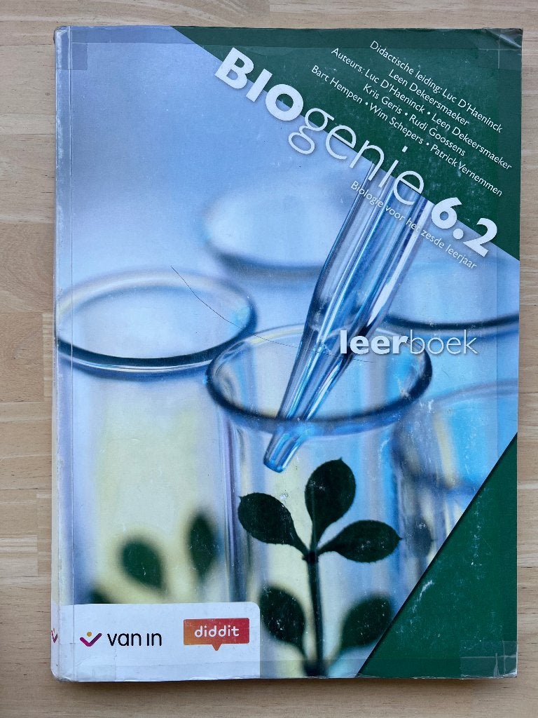 Biogenie 6.2 leerboek, Boeken, Ophalen, Gelezen, ASO, Biologie