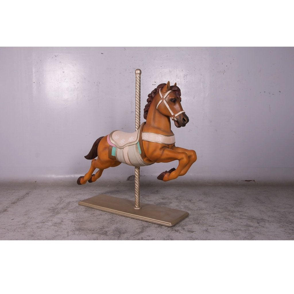 Carrousel de Noël Horse Brown — Hauteur du cheval 145 cm, Enlèvement, Neuf