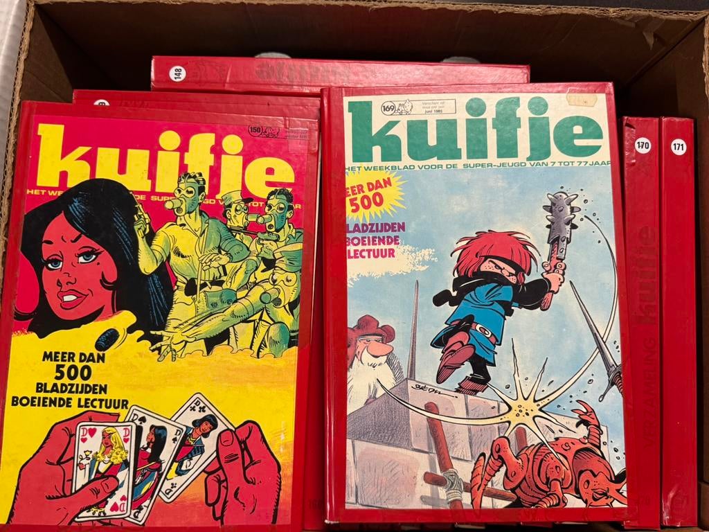 Collectie Kuifje verzamelband 148-171 (jaren 60-70) vintage, Boeken, Complete serie of reeks, Ophalen of Verzenden, Gelezen