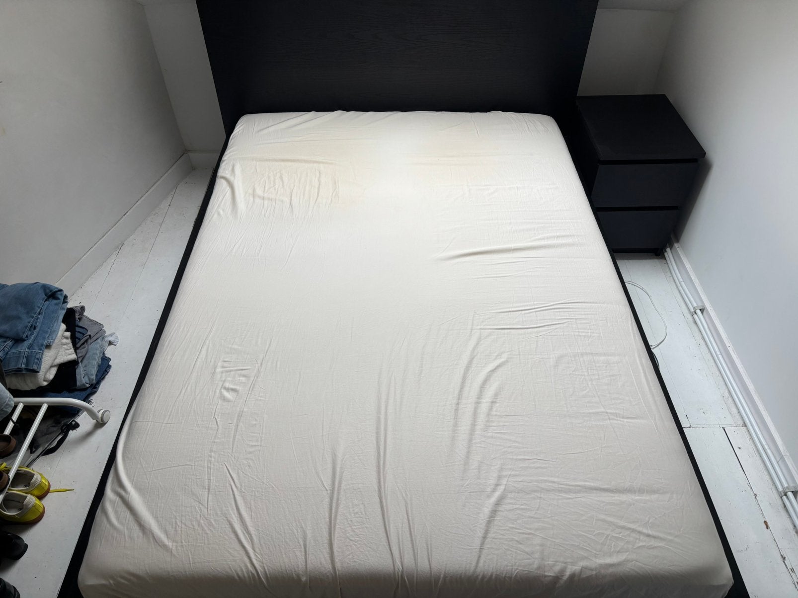 Ikea Malm tweepersoonsbed, Ophalen, Zwart, Tweepersoons, 140 cm