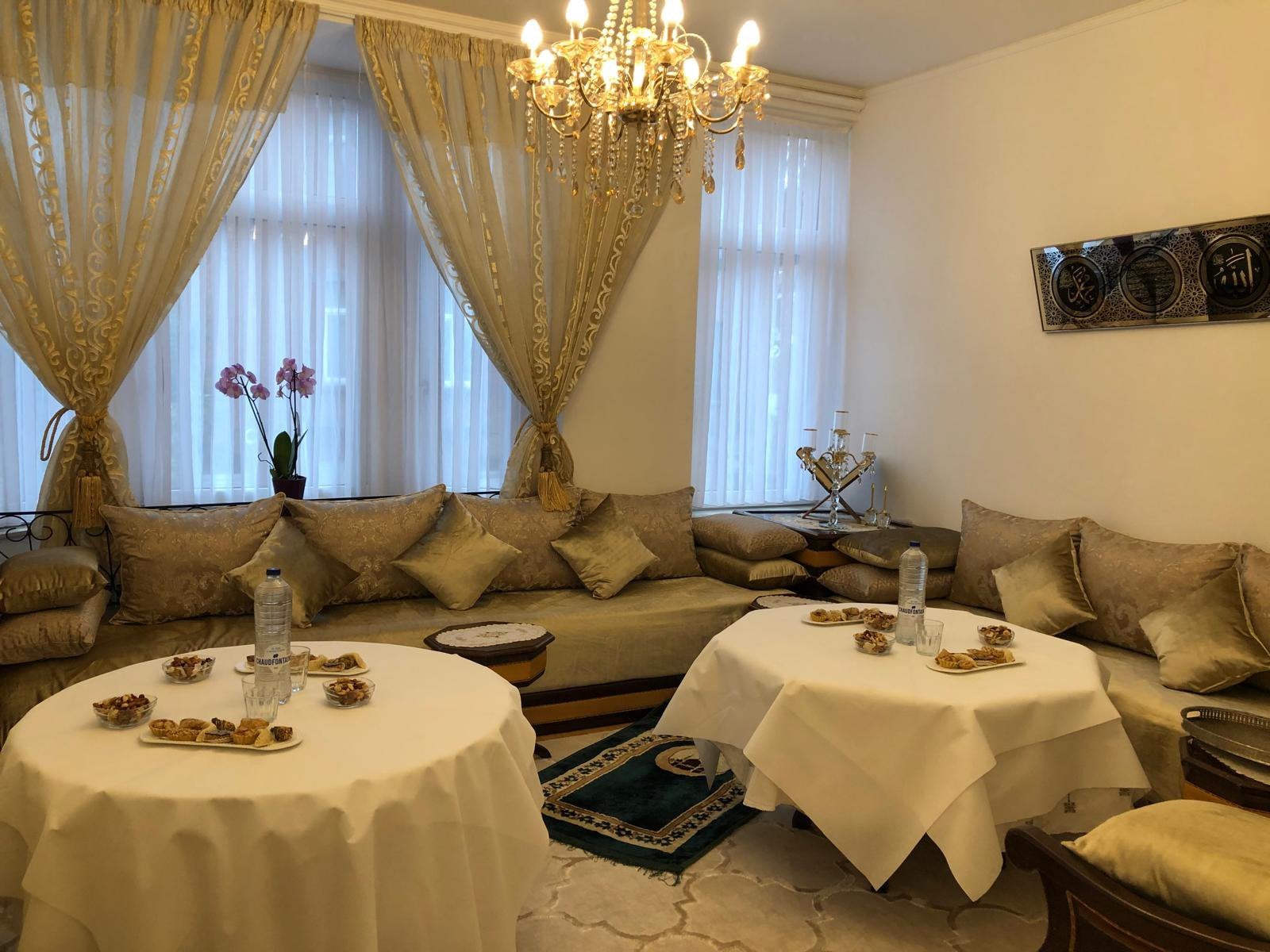 Salon marocain complet (prix négociable), Enlèvement, Comme neuf, Bois