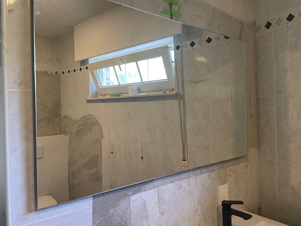 Badkamerspiegel, Huis en Inrichting, Badkamer | Badkamermeubels, Ophalen, 100 tot 150 cm, Overige typen, Nieuw