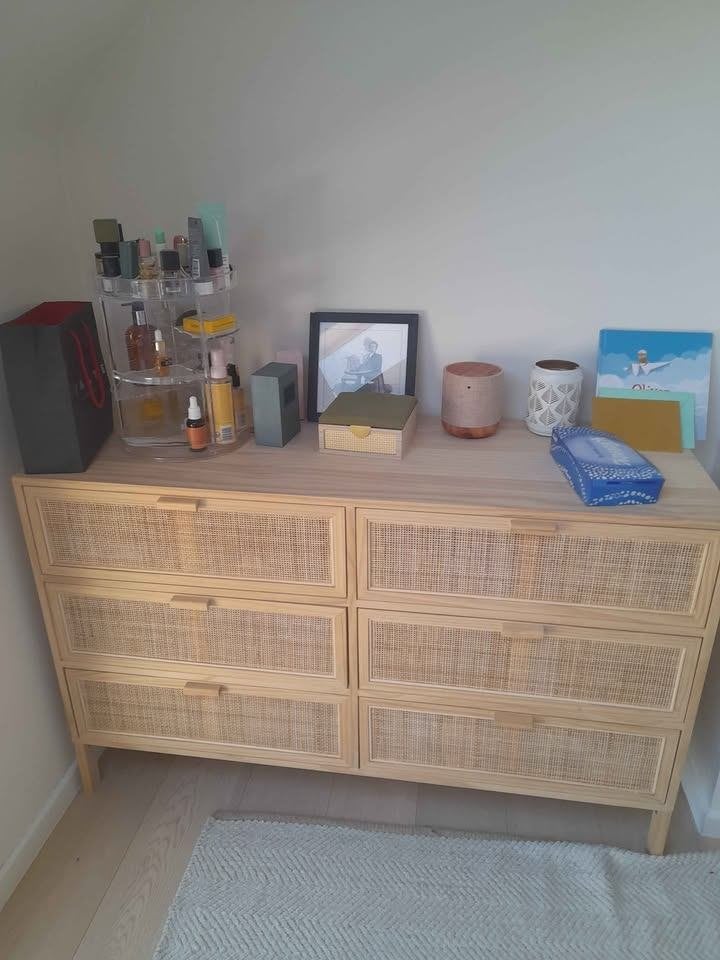Armoire en rotin, Maison & Meubles, 25 à 50 cm, Comme neuf, 100 à 150 cm, Avec tiroir(s)