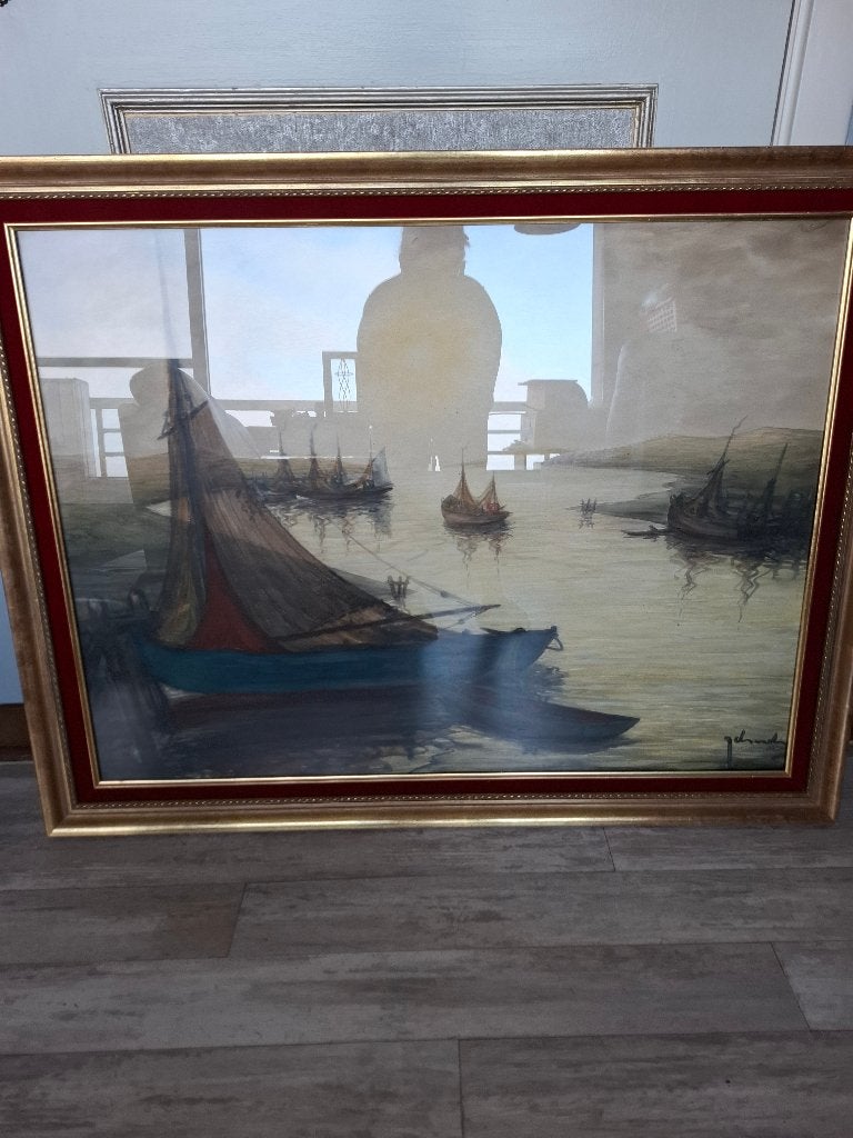 vend tableau aquarelle, Ophalen