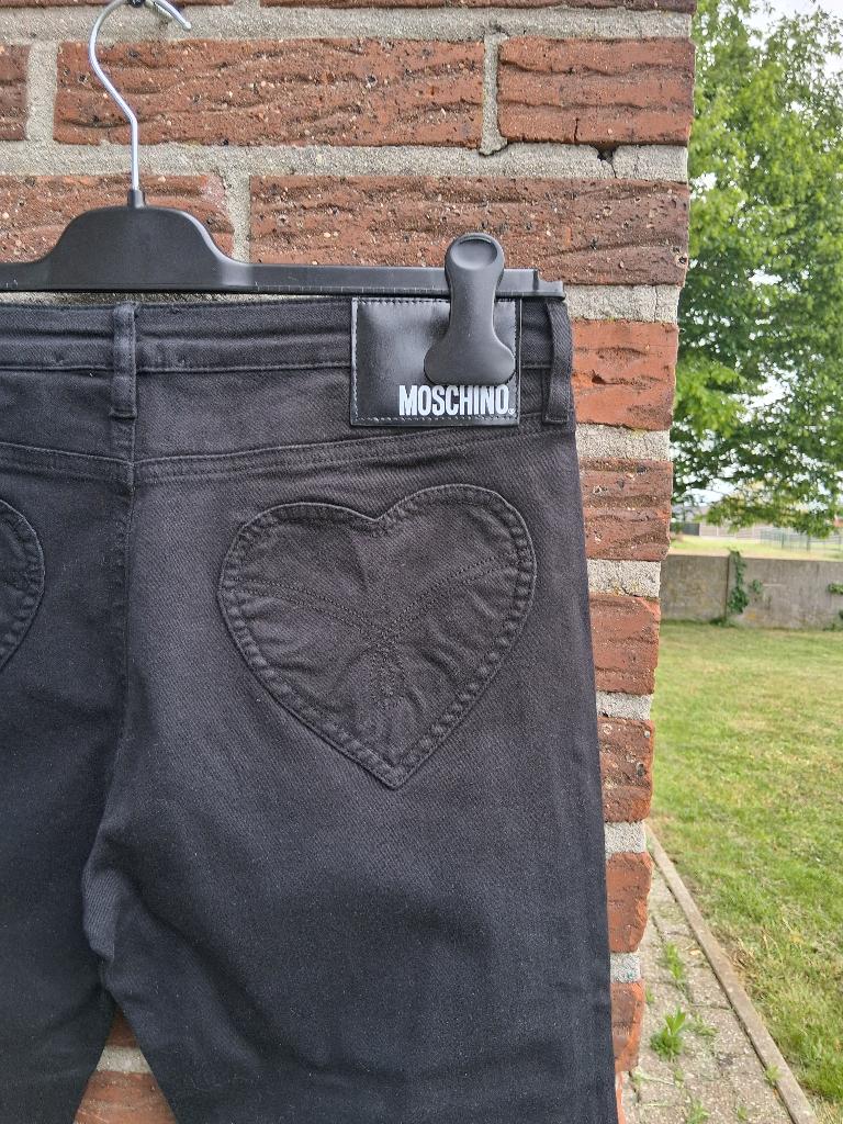 Dames jeans broek Love Moschino Mt32, Love Moschino, Zwart, Maat 42/44 (L), Nieuw