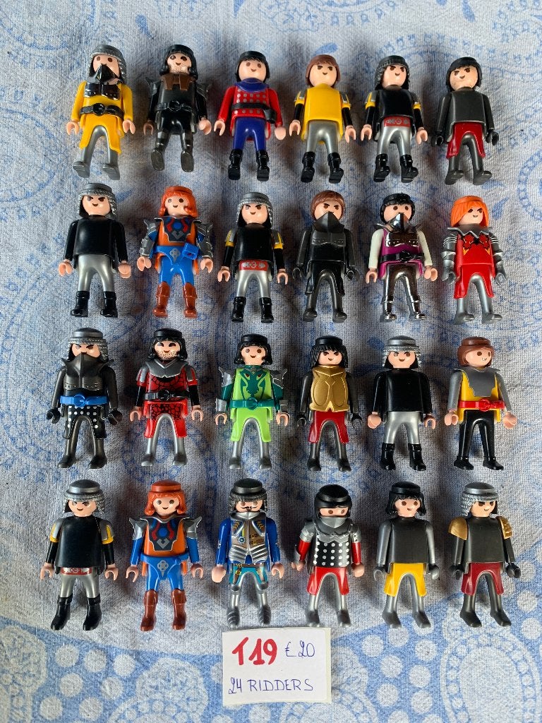 PLAYMOBIL: T19: LOT 24 RIDDERS, Kinderen en Baby's, Speelgoed | Playmobil, Losse onderdelen, Ophalen of Verzenden, Zo goed als nieuw
