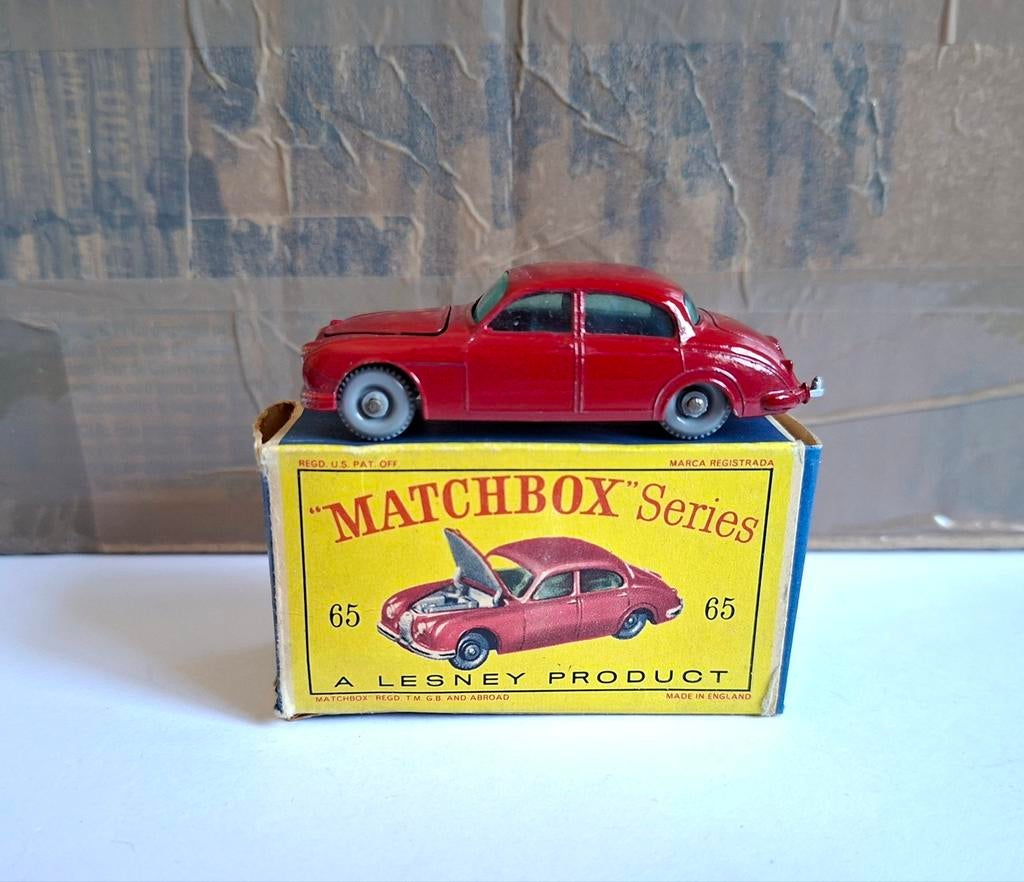Matchbox 65 jaguar sedan  met D box, Ophalen of Verzenden, Matchbox