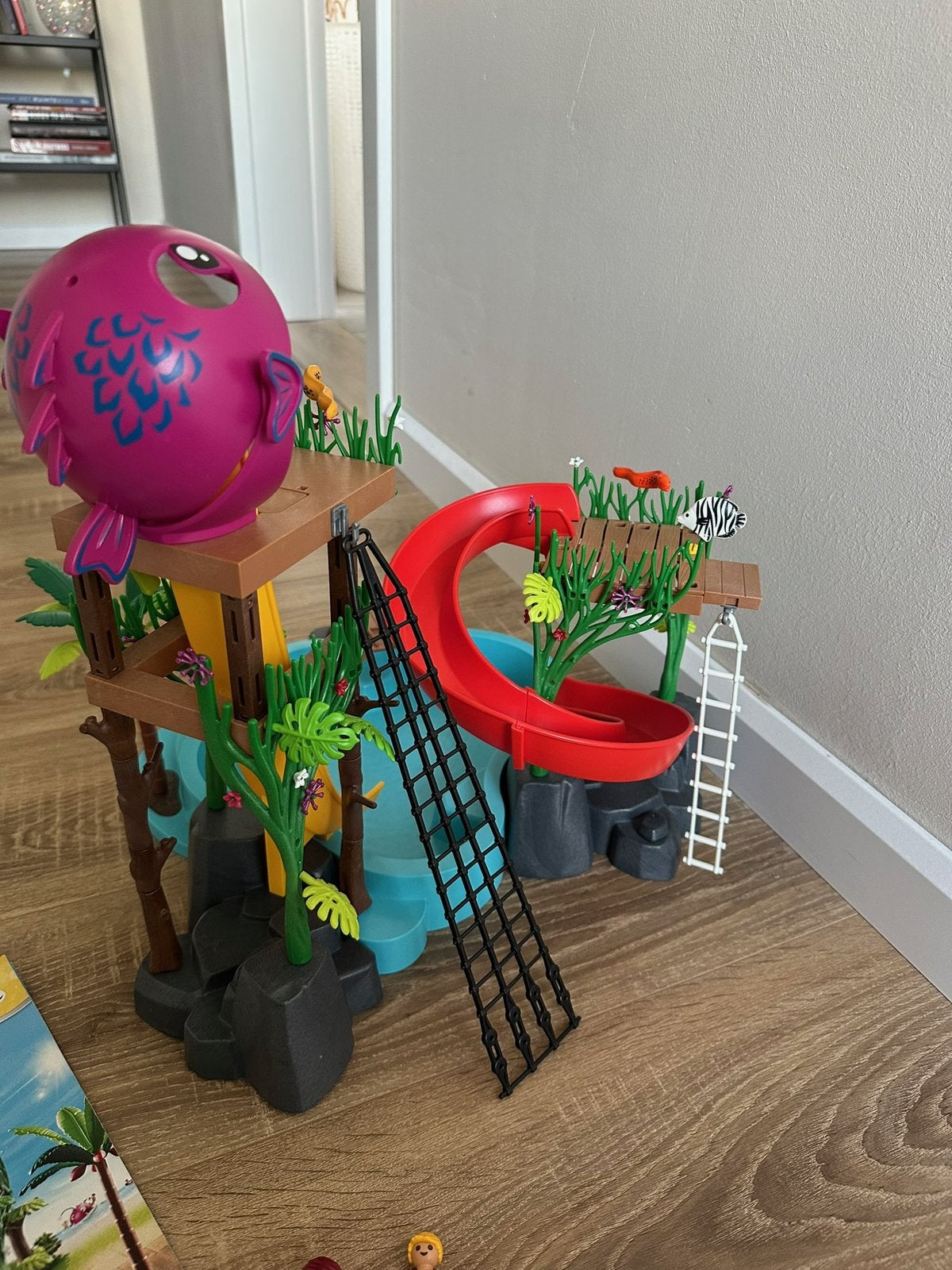 PLAYMOBIL Family Fun Waterpark met glijbanen - 70609, Enfants & Bébés, Autres types, Family fun, Comme neuf, Kit complet