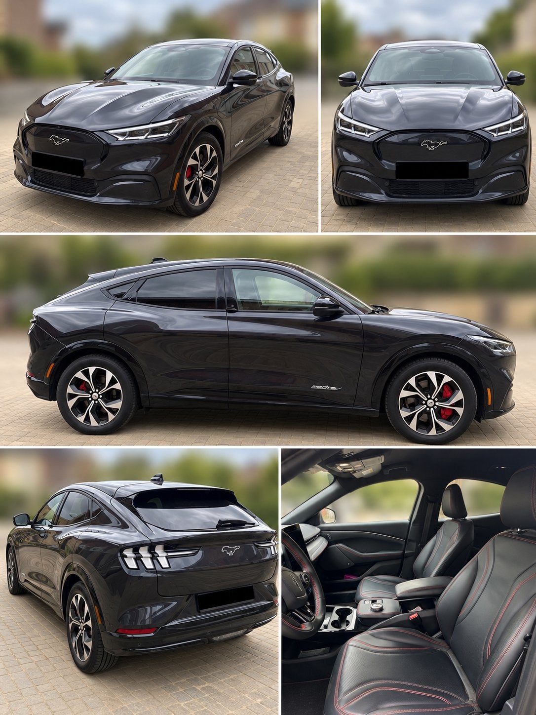 🚗 Ford Mustang Mach-E – slecht 24 090 km’s - bouwjaar 2022, Auto's, Automaat, Zwart, Elektrische ramen, Leder