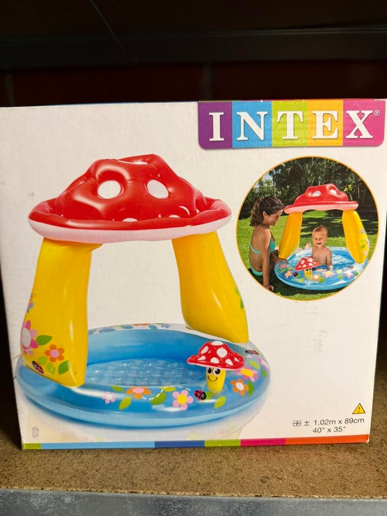 Te koop: intex kinderzwembad paddenstoel, Tuin en Terras, Ophalen, Nieuw, Rond