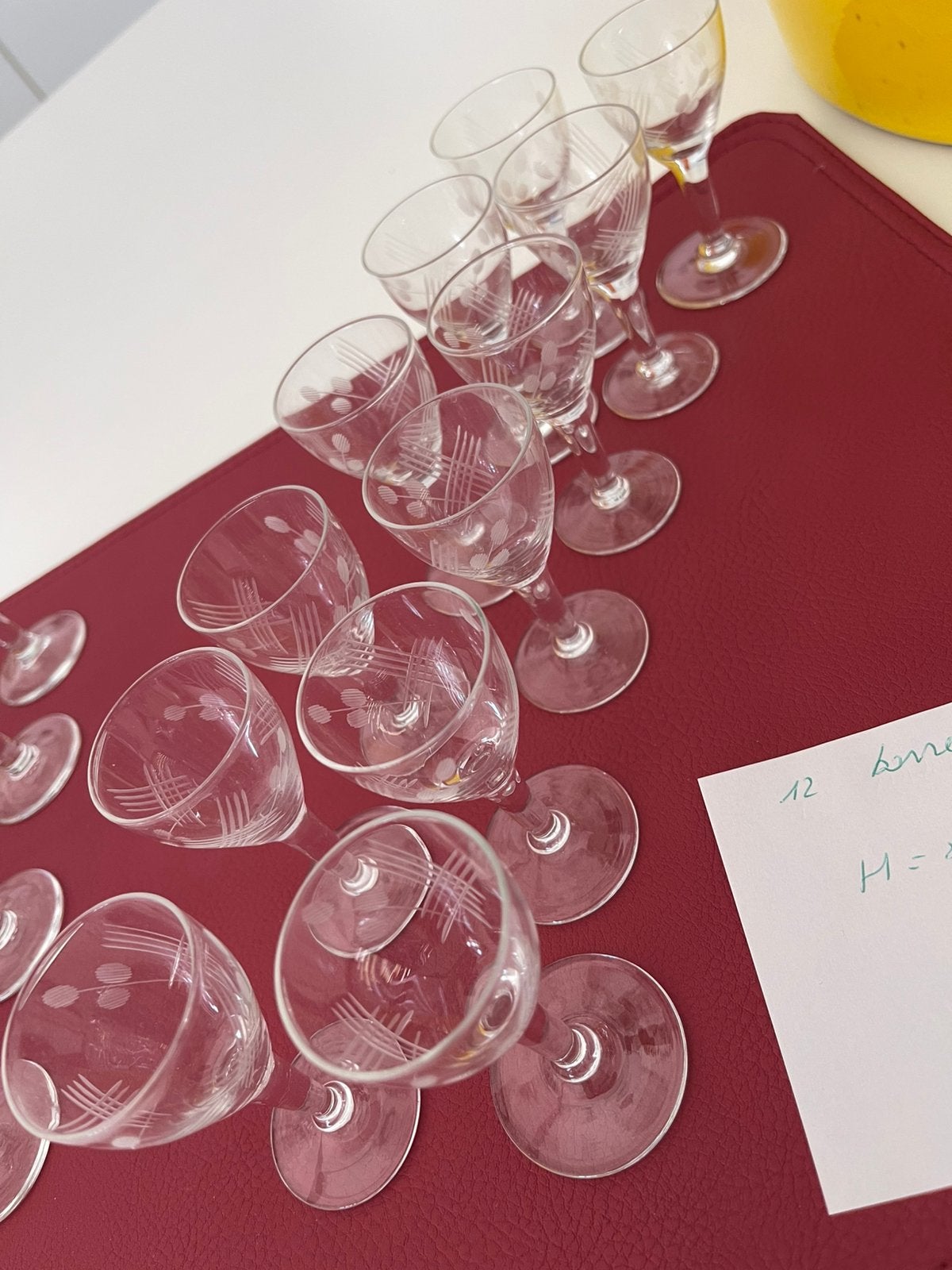 Kristal borrelglaasjes, Verzamelen, Glas en Drinkglazen, Ophalen, Zo goed als nieuw