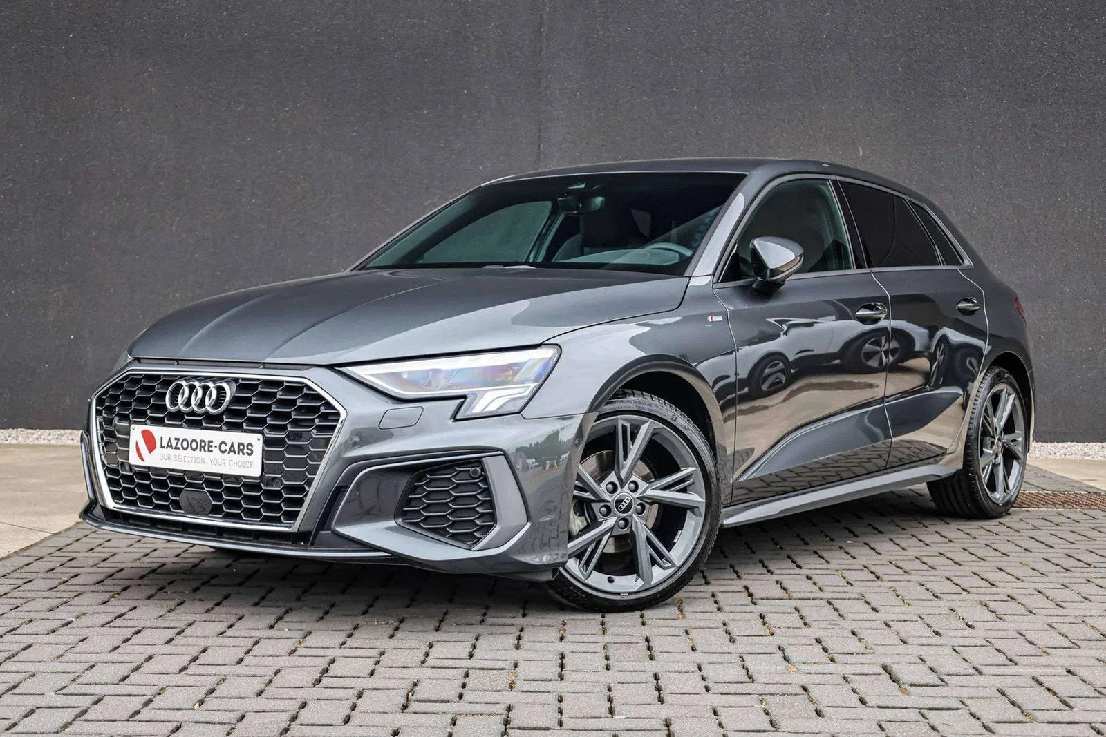 Audi A3 Sportback 30 TFSI Business S line (automatique), Argent ou Gris, Euro 6, Entreprise, Noir