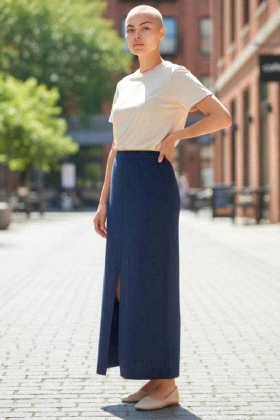 Vintage gevoerde donkerblauwe Rok Maat 36 - In Topstaat, Kleding | Dames, Blauw, Ophalen of Verzenden, Zo goed als nieuw, Maat 36 (S)