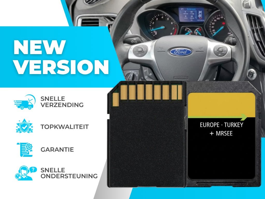 Ford Sync1 SD Kaart MFD navigatie ✅ Europa 2022-2025, Verzenden, Nieuw, Landkaarten
