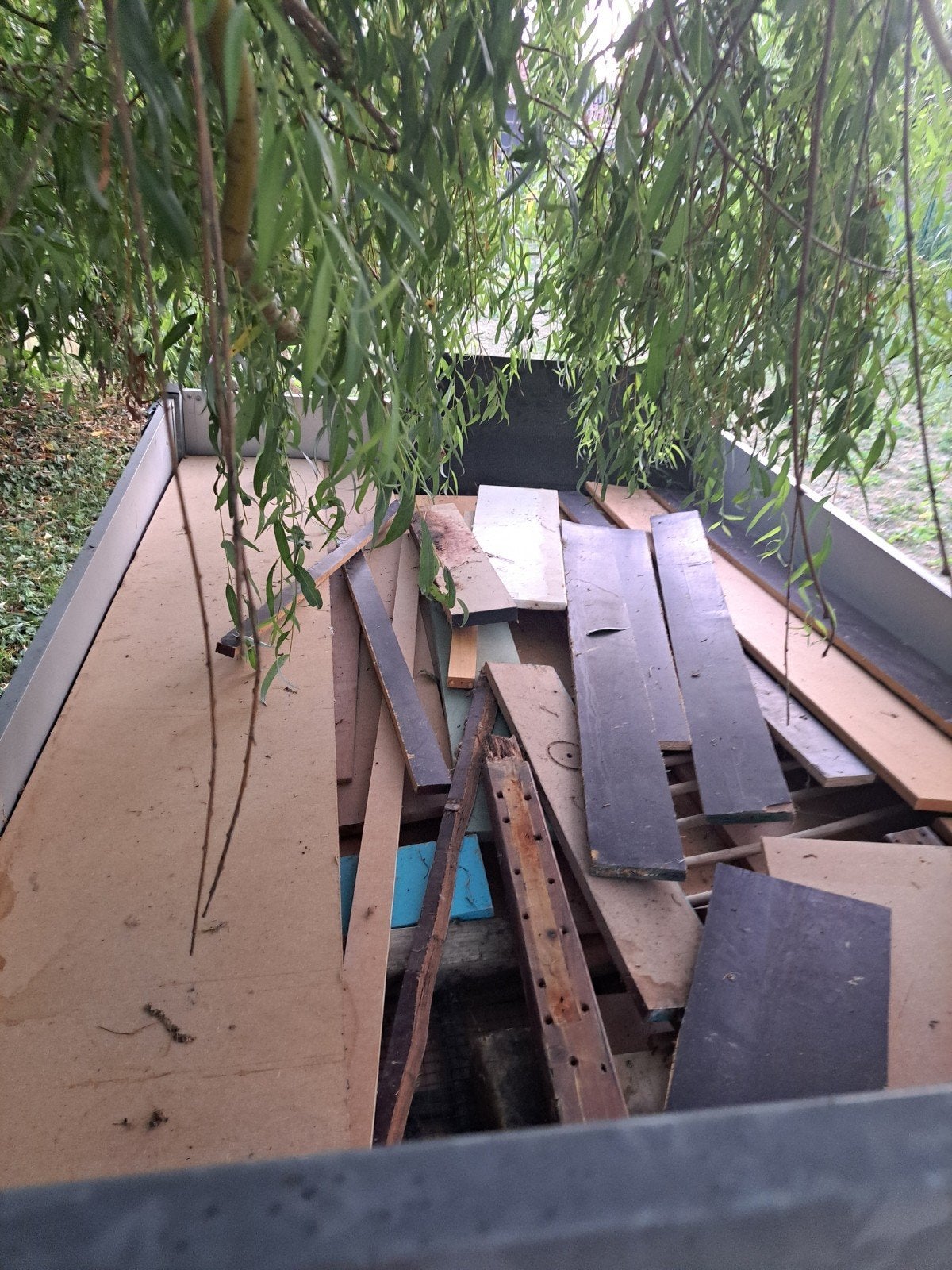 Gratis hout, Tuin en Terras, Ophalen