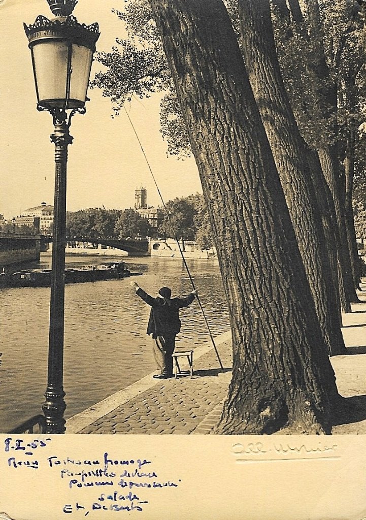 1955 - FRANKRIJK - Paris: Le calme de l'Ile Saint-Louis, Verzamelen, Postkaarten | Buitenland, Verzenden, 1940 tot 1960, Gelopen
