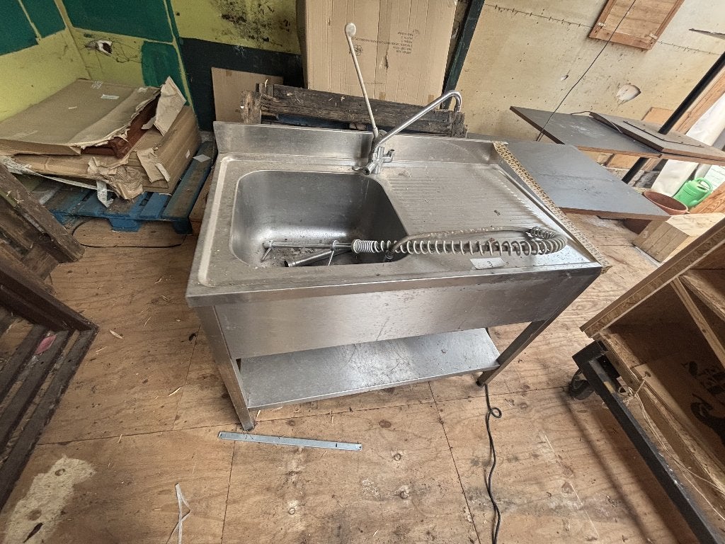 lavabo, Enlèvement, Utilisé, Inox, Lavabo