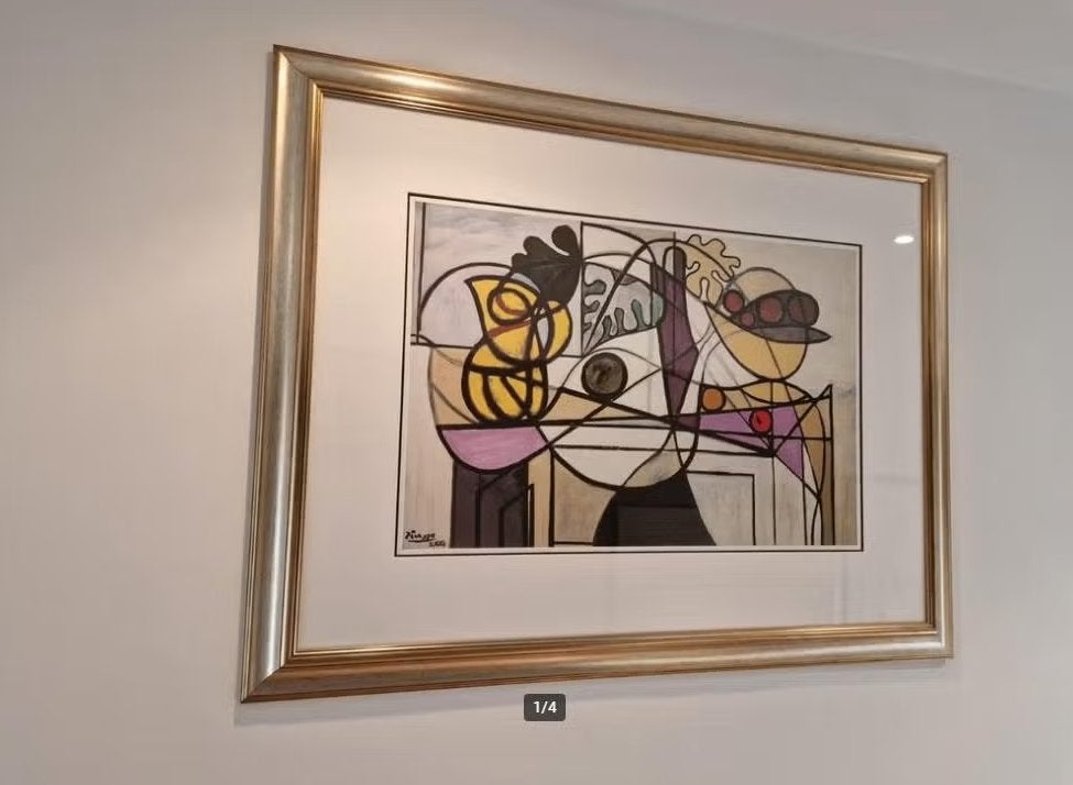 Pablo Picasso - Pichet, Coupe de fruits et feuillage, Antiquités & Art, Avec certificat d'authenticité, Enlèvement, Abstrait, Lithographie