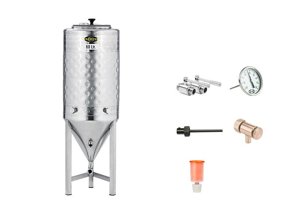 2 x Speidel vergistingsvat 60liter, Ophalen, Gebruikt