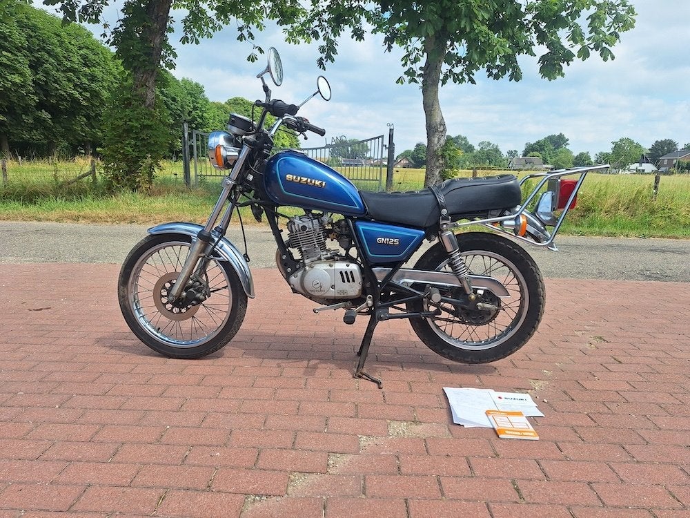 Te koop: Suzuki GN 125 oldtimer motor project motorfiets, Motoren, Motoren | Oldtimers, Gebruikt