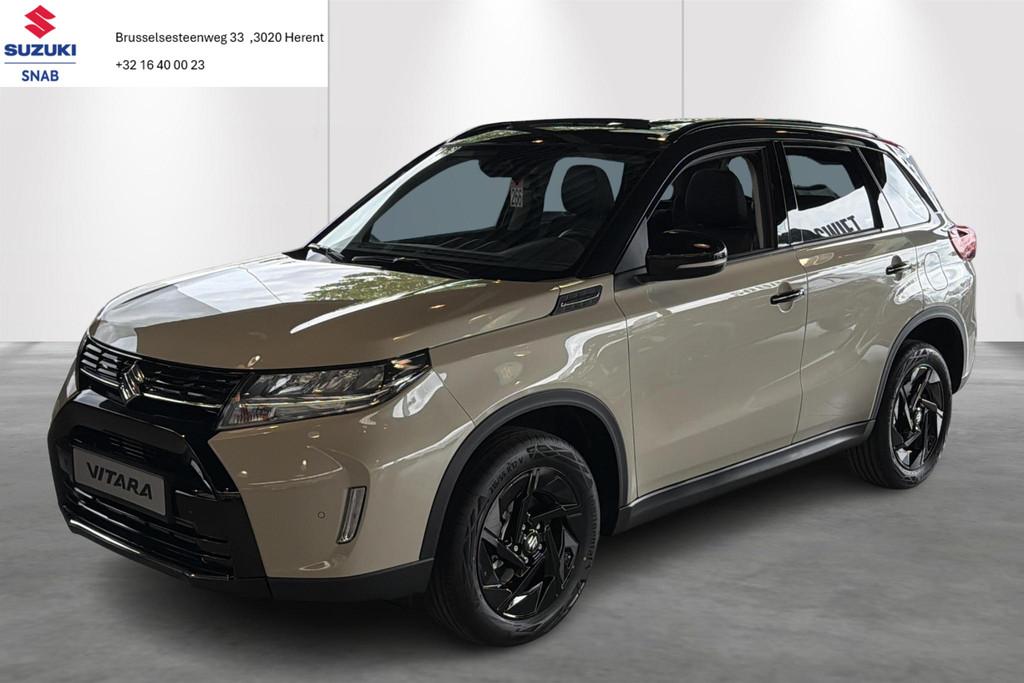 Suzuki Vitara Tsuki edition-Aut-Carplay-Pano-Gps-Airco, Stof, Zwart, 600 kg, 129 pk