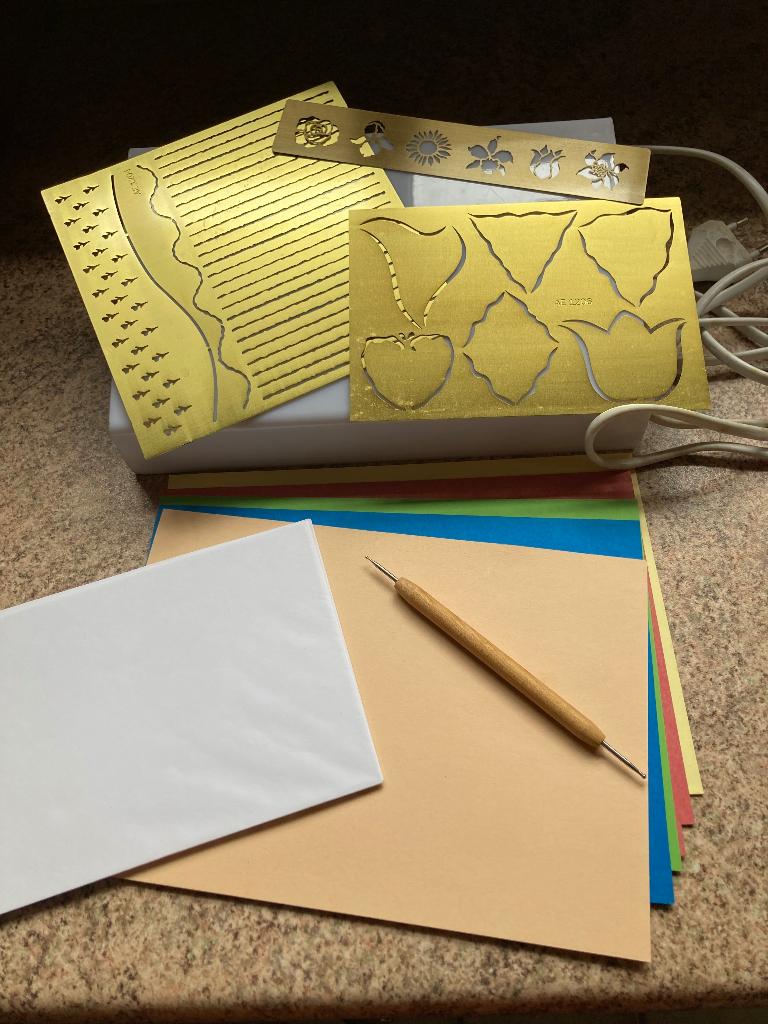 Embossing pakket met lichtbak, Ophalen of Verzenden, Nieuw, Overige typen