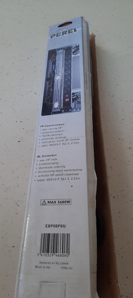 Perel EBP08PDU – multiprise 19" 8 prises – NEUVE, Enlèvement ou Envoi, Neuf
