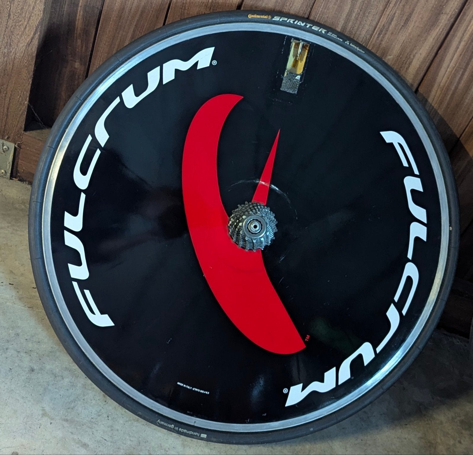 Fulcrum Disc wheel for TT or Triathlon, Fietsen en Brommers, Fietsonderdelen, Fulcrum, Gebruikt, Tijdrit-/triatlonfiets, Carbon