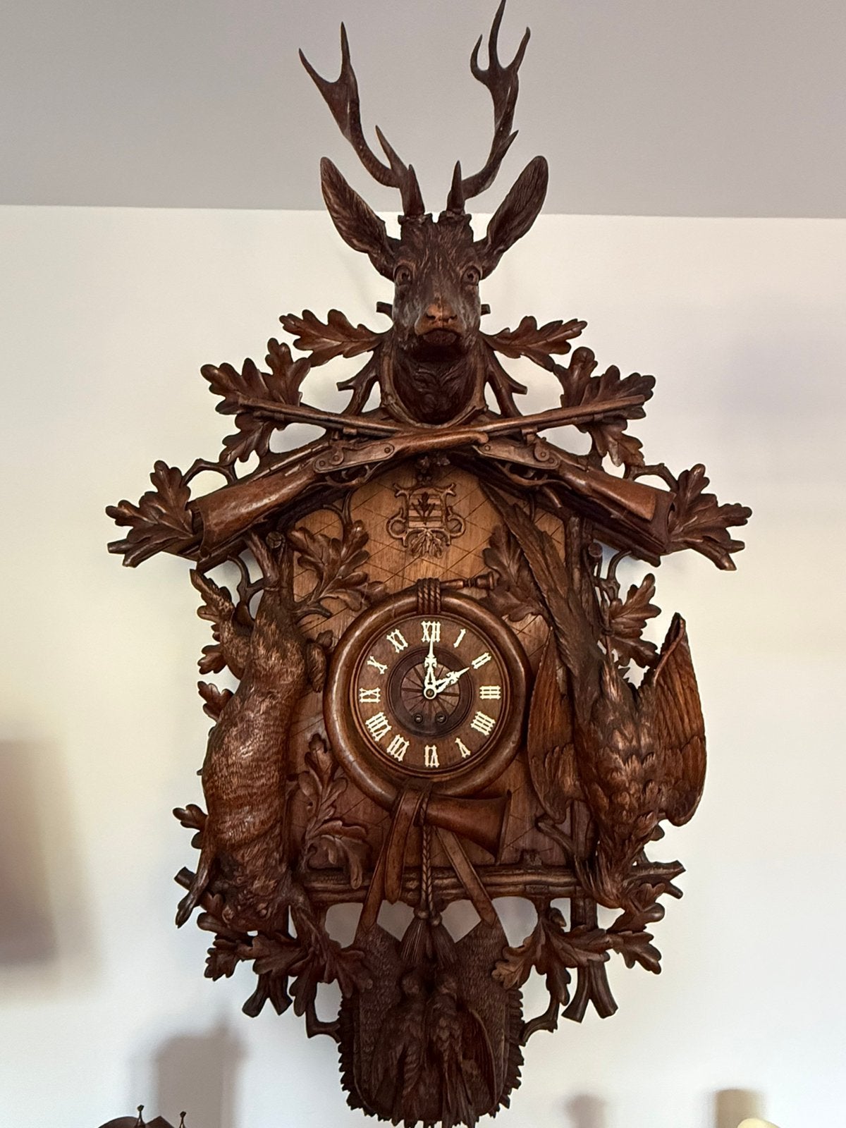 Antieke Gigantische Koekoeksklok -19e eeuw - Uniek, Antiek en Kunst, Ophalen