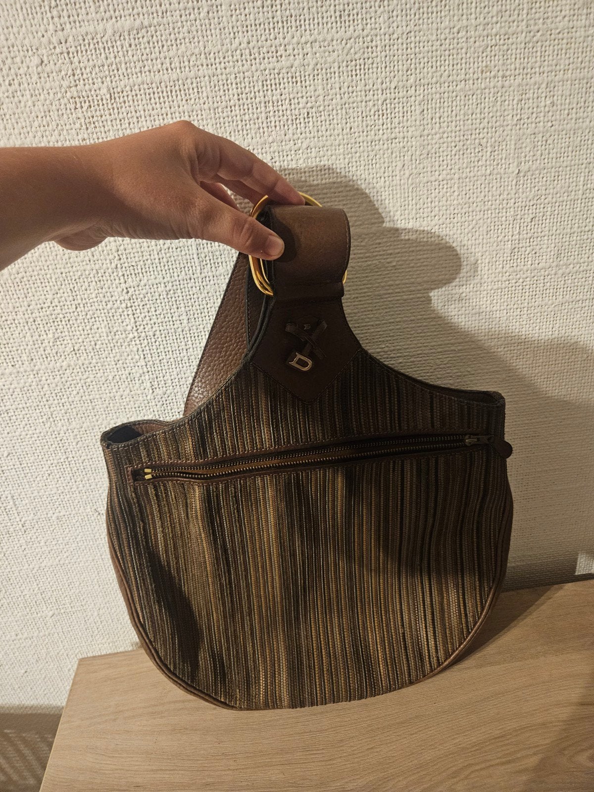 Delvaux handtas vintage, Ophalen of Verzenden, Gebruikt, Bruin, Handtas