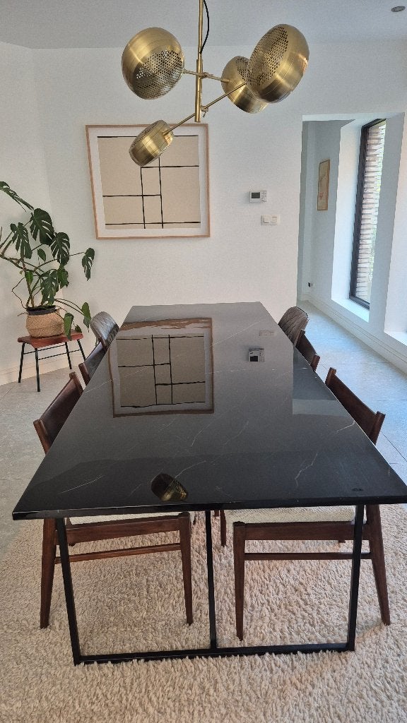 Marmeren tafel – Furnified, Ophalen, Overige materialen, 200 cm of meer, 50 tot 100 cm