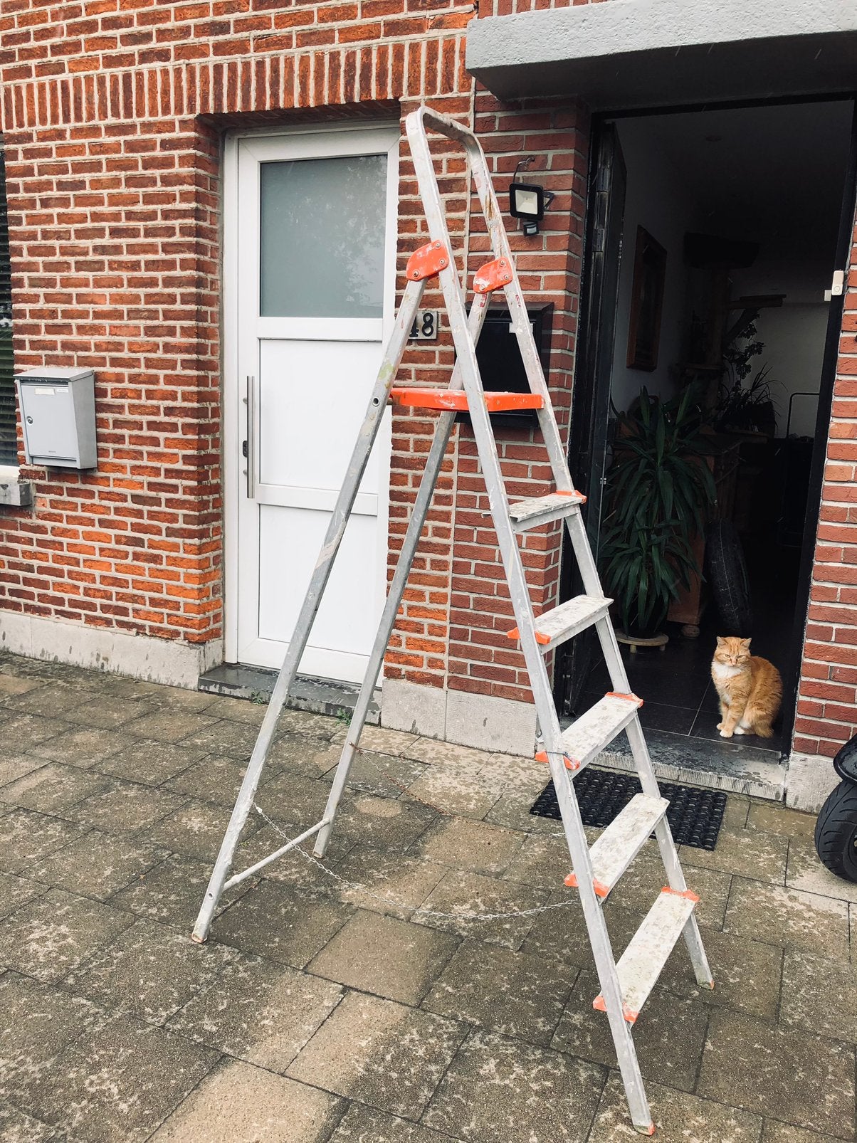 Trapladder alumin 40 euro, Bricolage & Construction, Échelles & Escaliers, Enlèvement, Utilisé