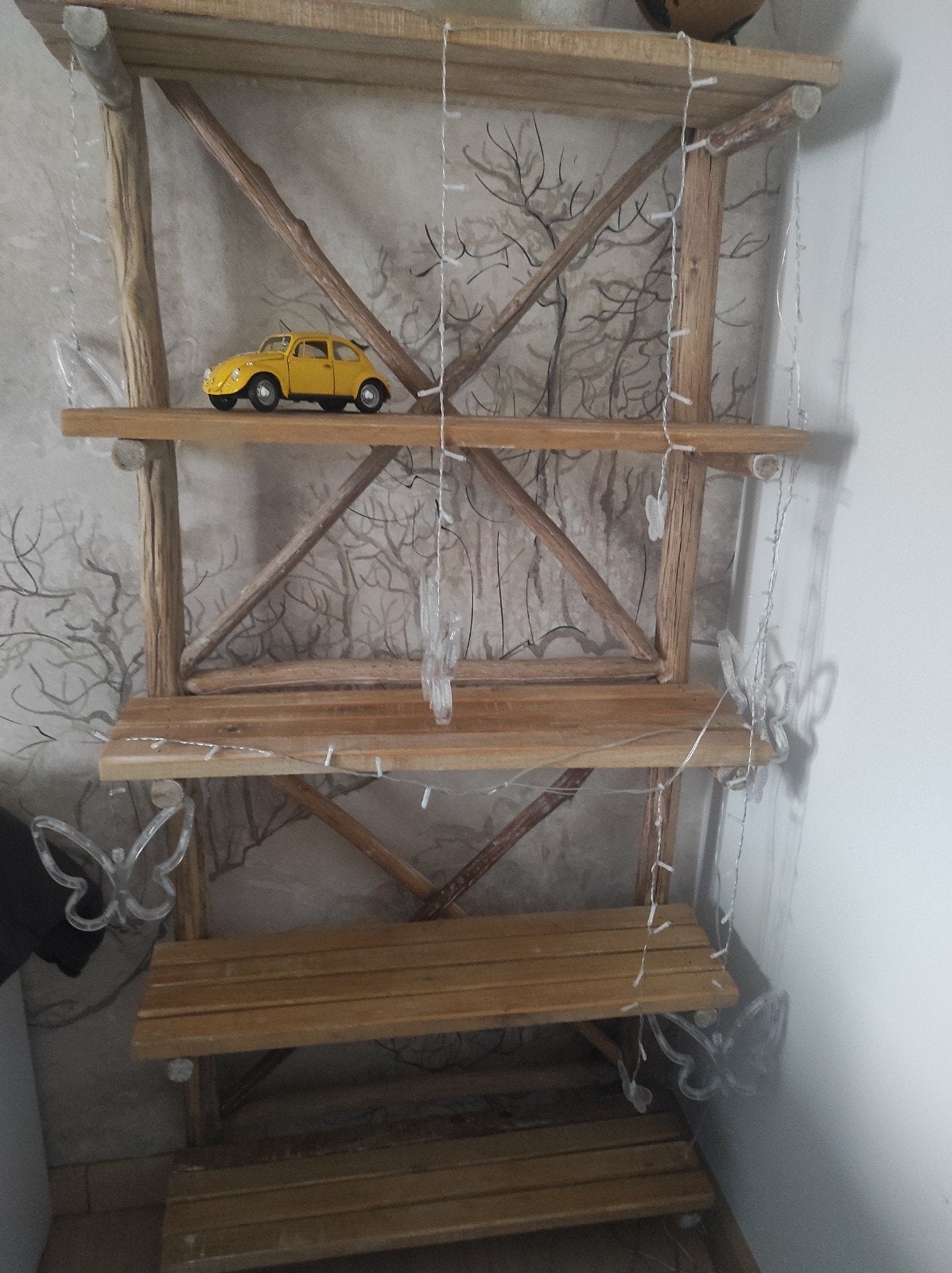 Houten Wandrek 177cm, Ophalen, Zo goed als nieuw