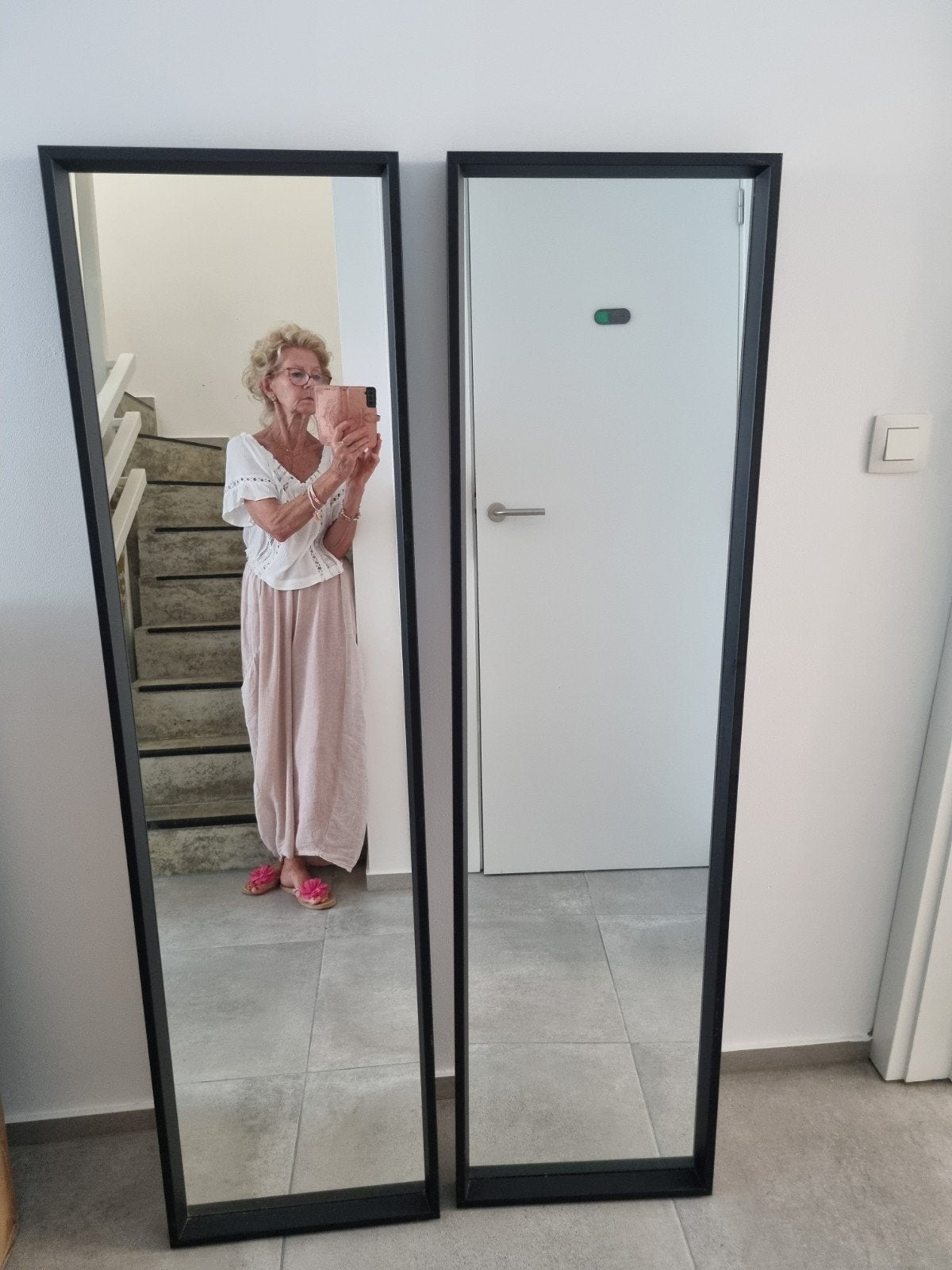 Spiegels prijs per twee, Huis en Inrichting, Woonaccessoires | Spiegels, Ophalen, Minder dan 50 cm, 100 tot 150 cm, Zo goed als nieuw