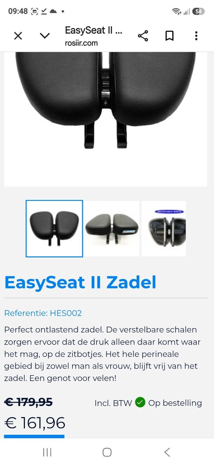 Easy II zadel, als nieuw!!, Vélos & Vélomoteurs, Neuf, Elektrische fiets, Selle, Enlèvement