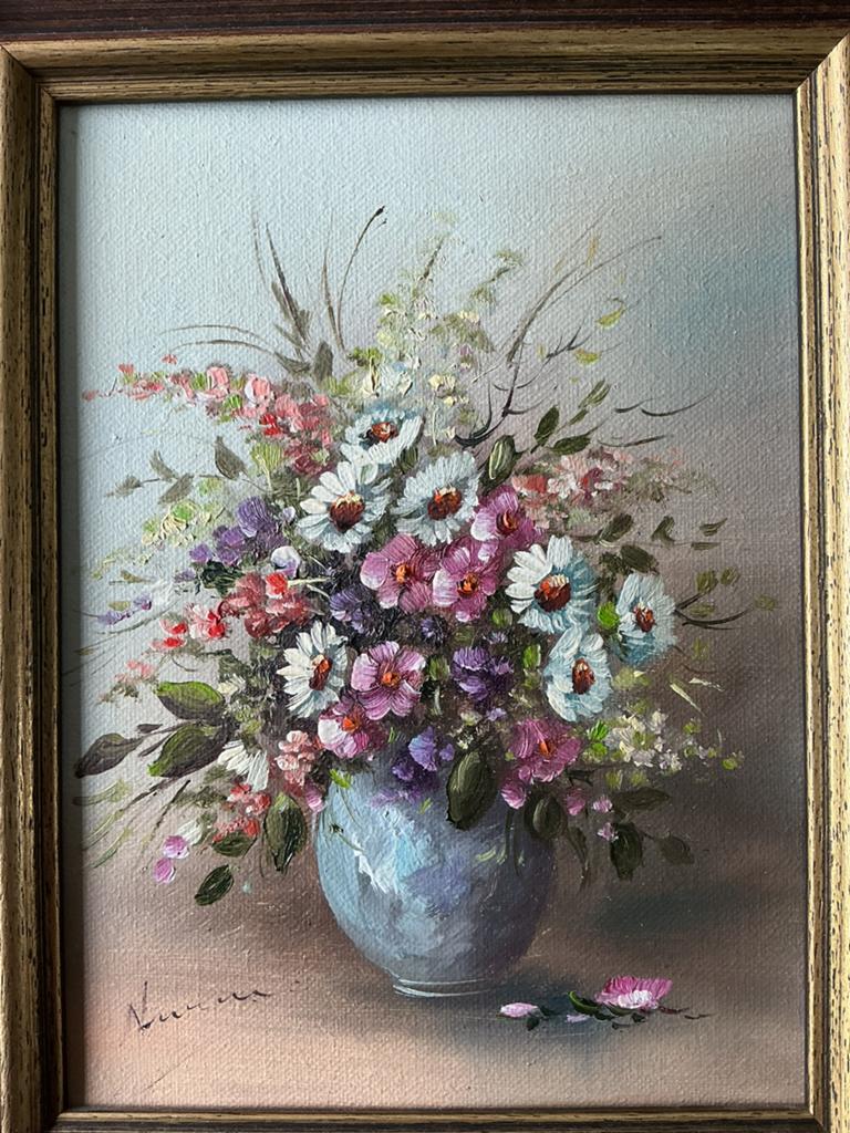 Schilderij Bloemen, Antiek en Kunst, Ophalen
