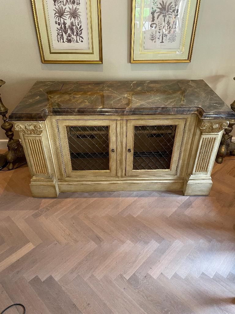 Clive Christian tv cabinet met tv lift, Moins de 100 cm, 150 à 200 cm, Enlèvement, Utilisé