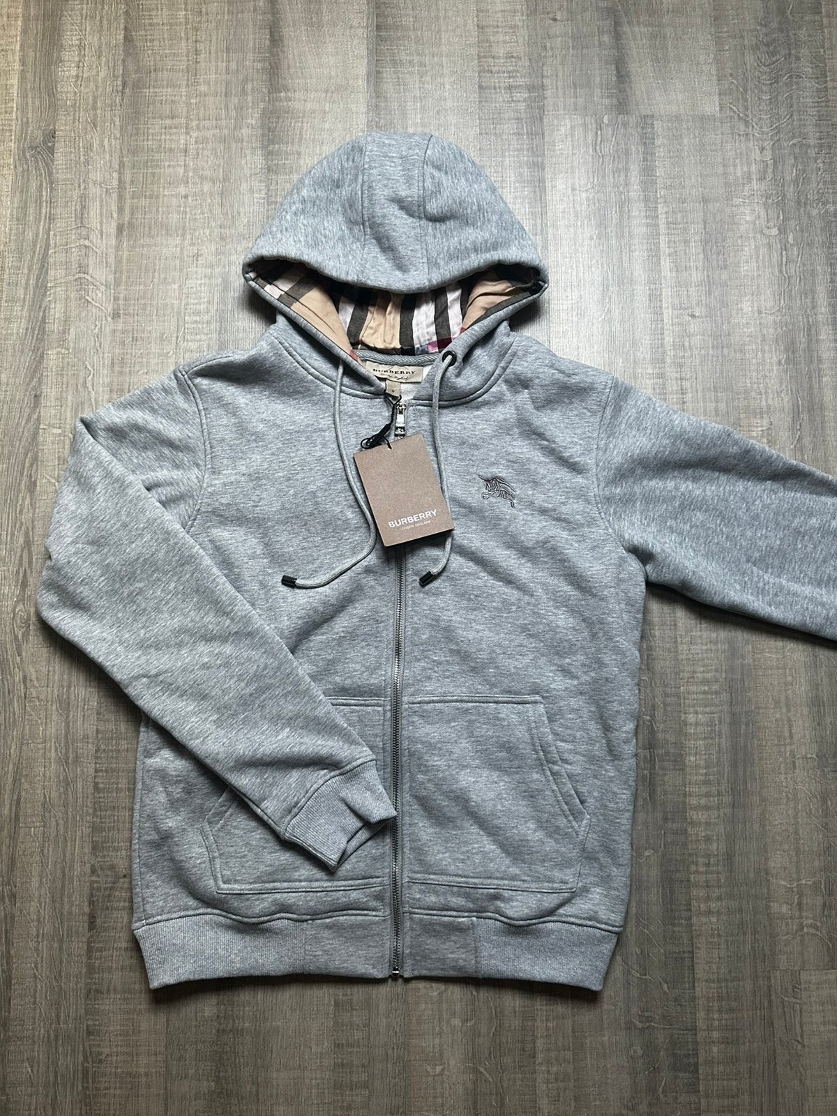 Burberry - zip up, Kleding | Heren, Truien en Vesten, Ophalen of Verzenden, Nieuw, Maat 46 (S) of kleiner, Grijs