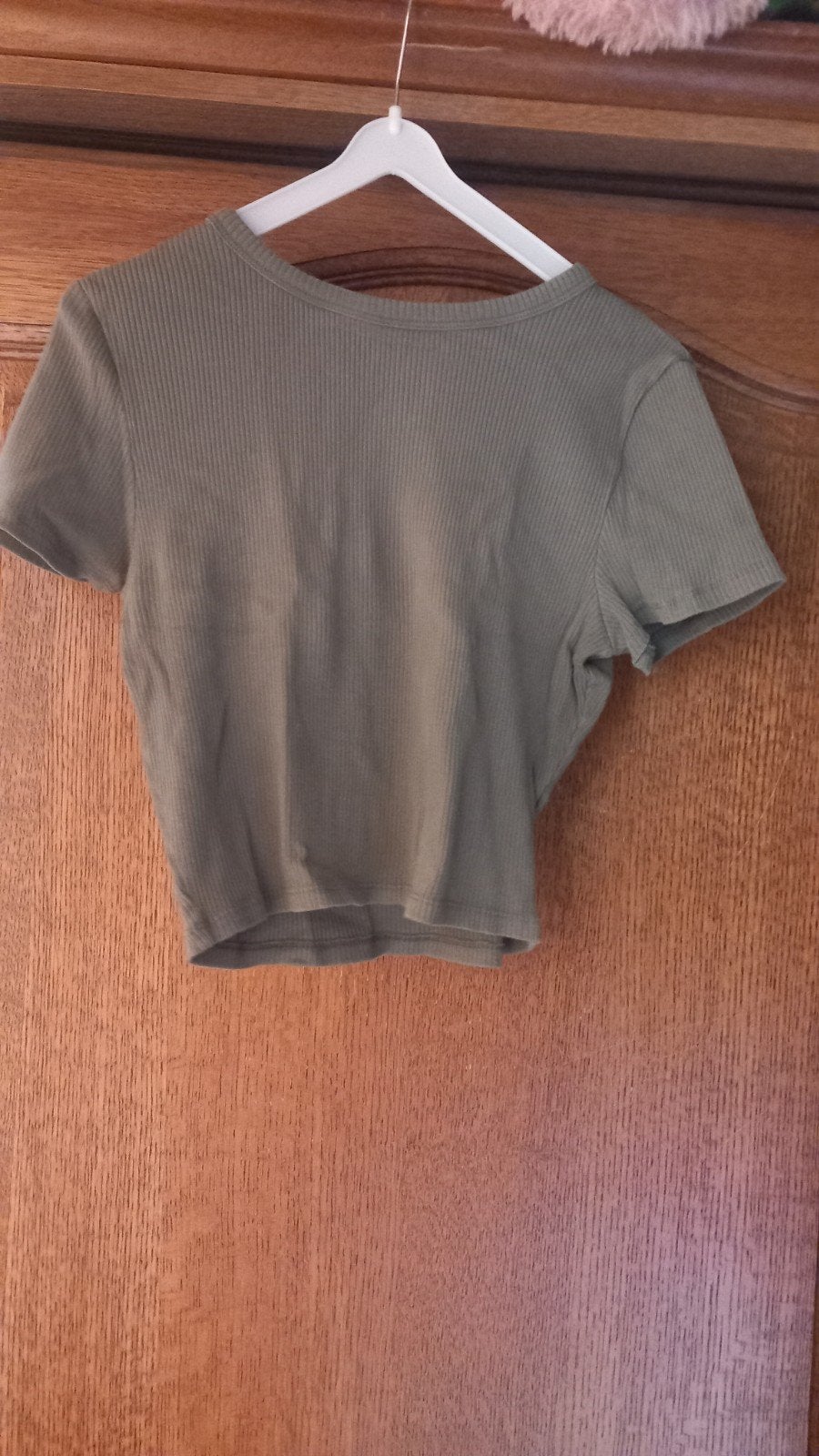 crop trop khaki groen, C&A , maat M, Maat 38/40 (M), Ophalen of Verzenden, Korte mouw, Groen