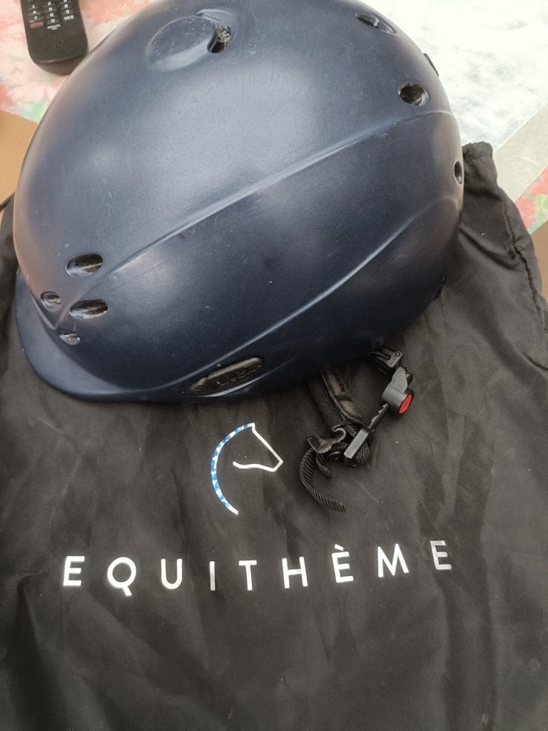 Rijhelm maat XS voor kinderen, Kleding | Heren, Ophalen, Blauw, Overige typen, Zo goed als nieuw