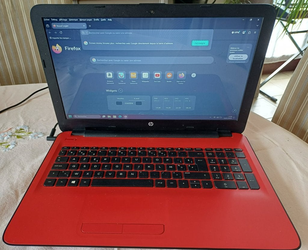 HP Notebook - 15.6" - Intel Core i3 - 8 Go Ram - HDD 1 Tera, HDD, Enlèvement ou Envoi, 8 GB, Azerty