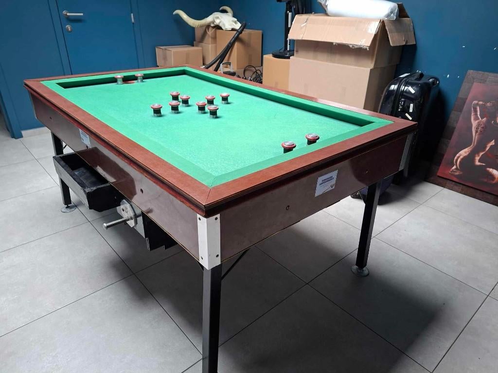 Deze tapbiljart met muntproever en toebehoren voor 900 euro., Sports & Fitness, Billards & Billards américains, Enlèvement, Utilisé