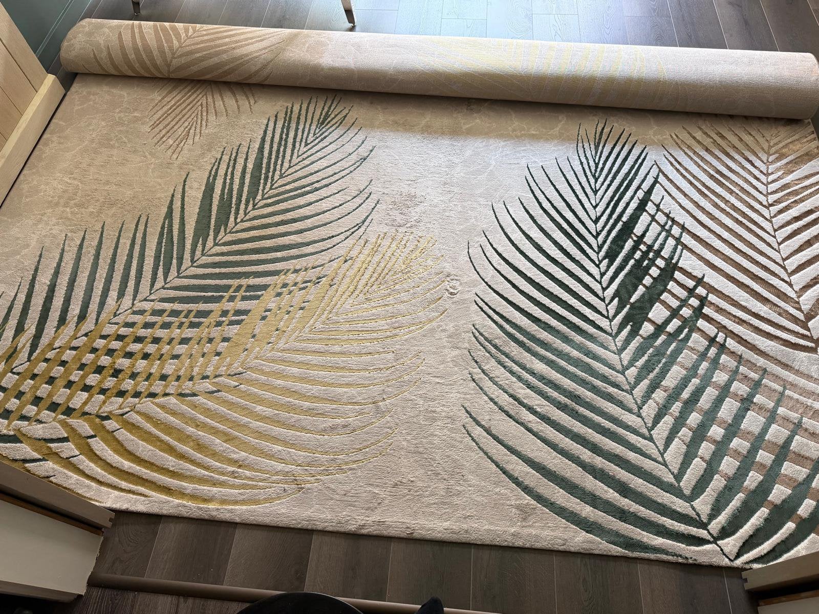 Tapis, Enlèvement, Utilisé, Beige