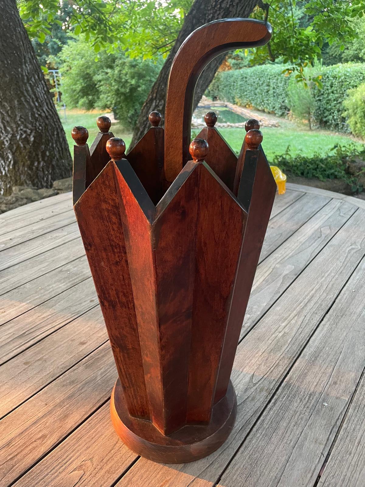 Art Deco Paraplubak, Ophalen, Gebruikt, Hout