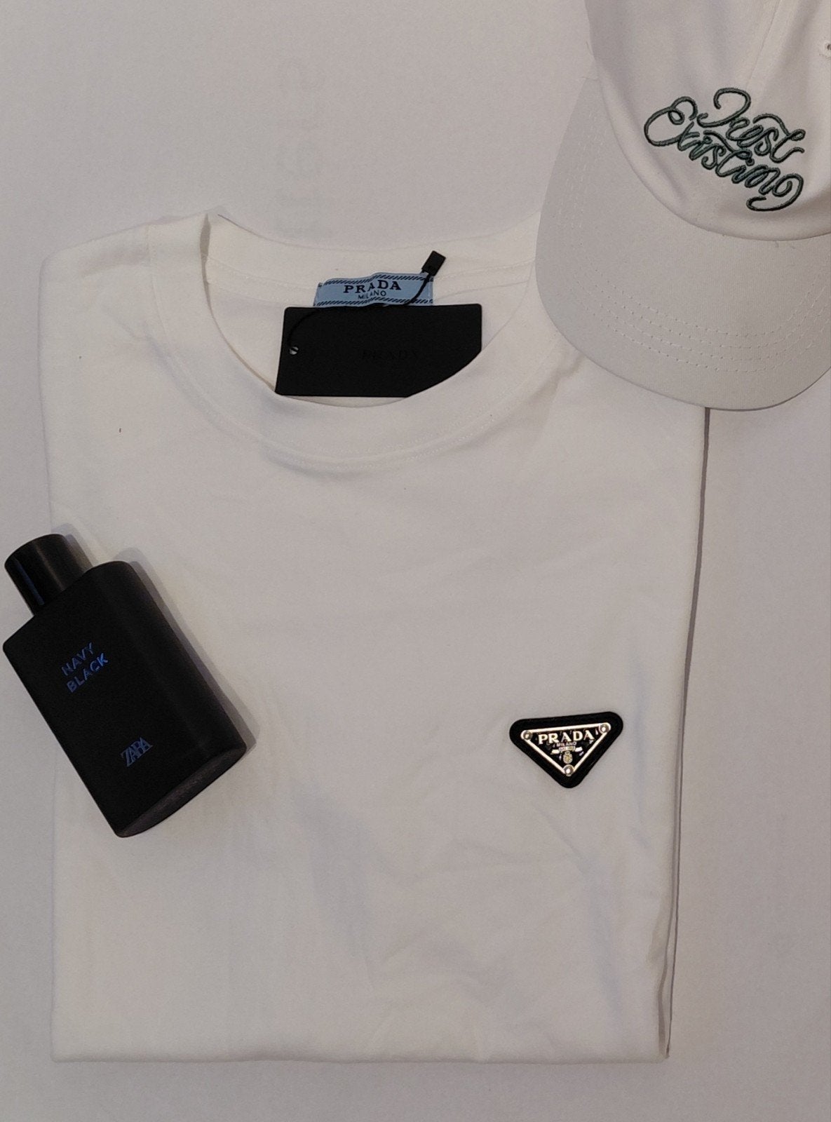 Prada wit shirt, Kleding | Heren, T-shirts, Ophalen of Verzenden, Wit