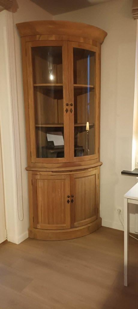Hoekkast teak, Antiek en Kunst, Ophalen