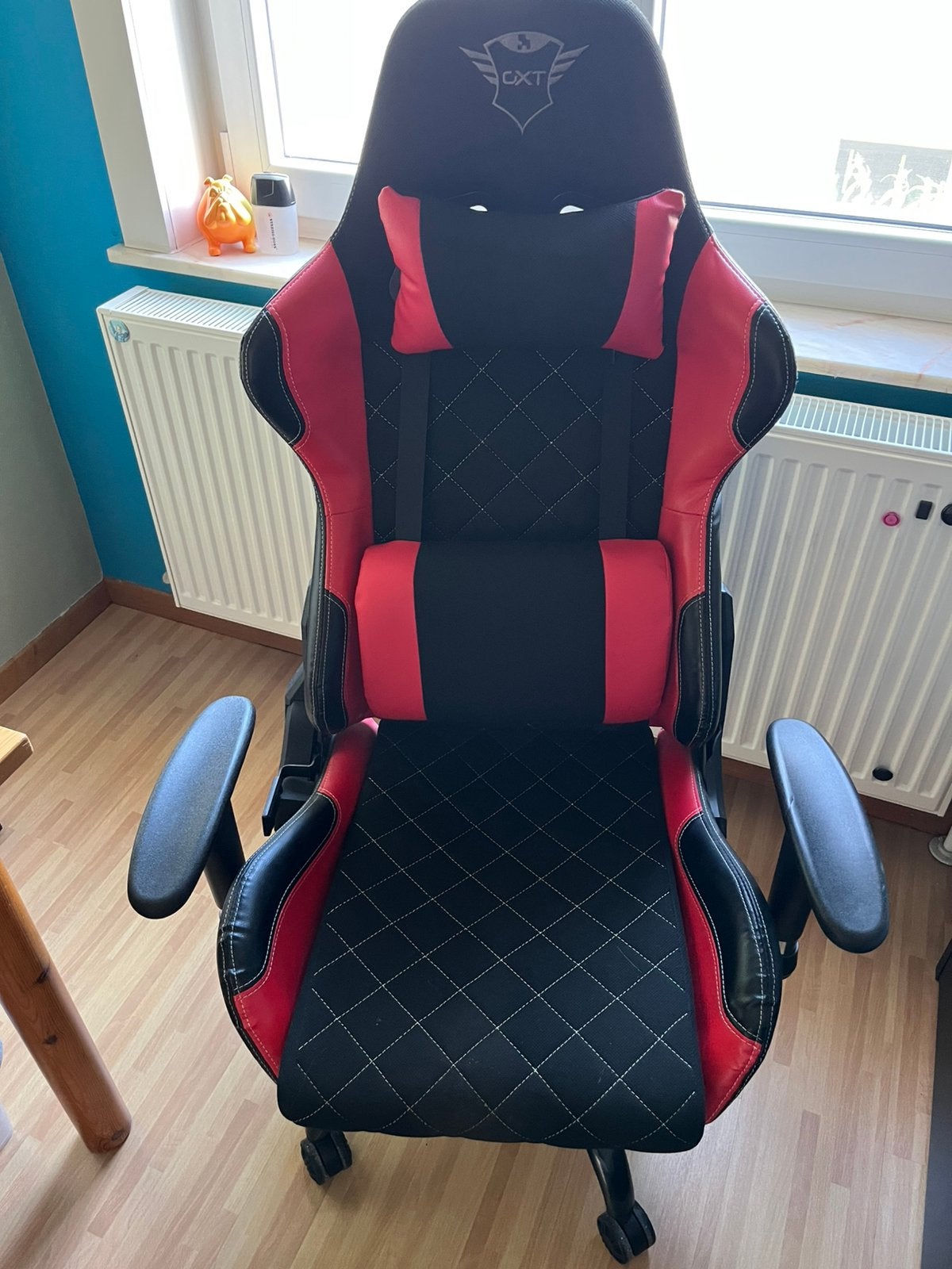 Trust GXT 707R Resto gaming stoel rood, Maison & Meubles, Chaises de bureau, Rouge, Chaise de bureau de gaming, Enlèvement, Utilisé