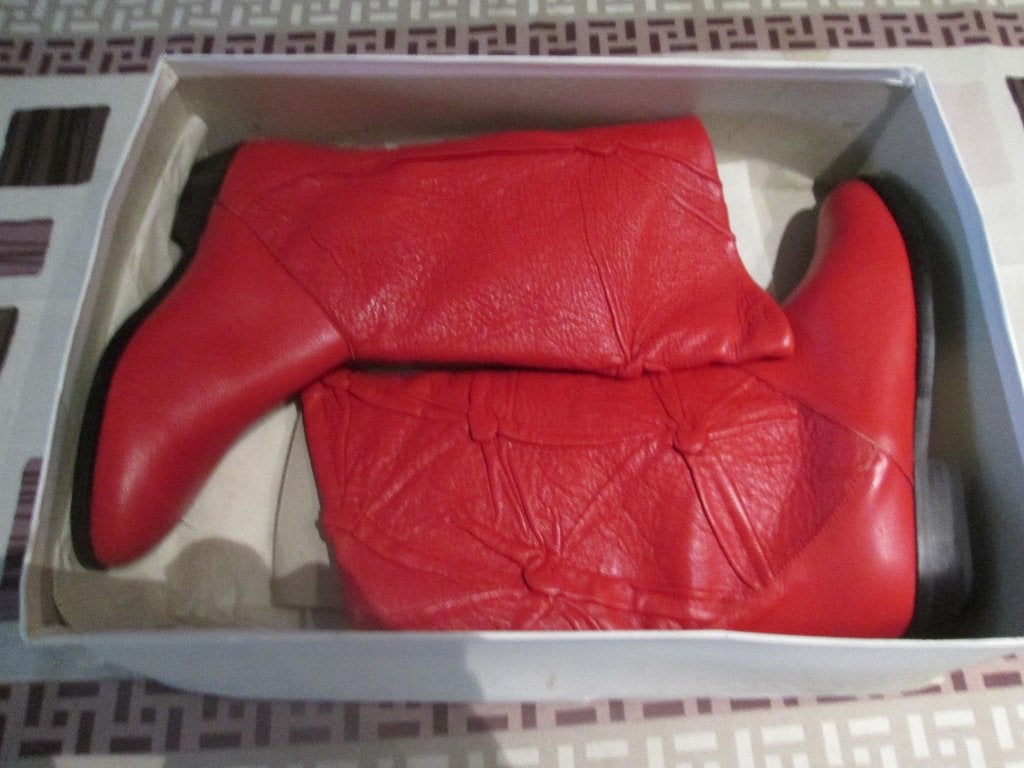 Bottes rouges en élastomère non utilisées - Taille 36,5, Enlèvement ou Envoi, Neuf, Rouge