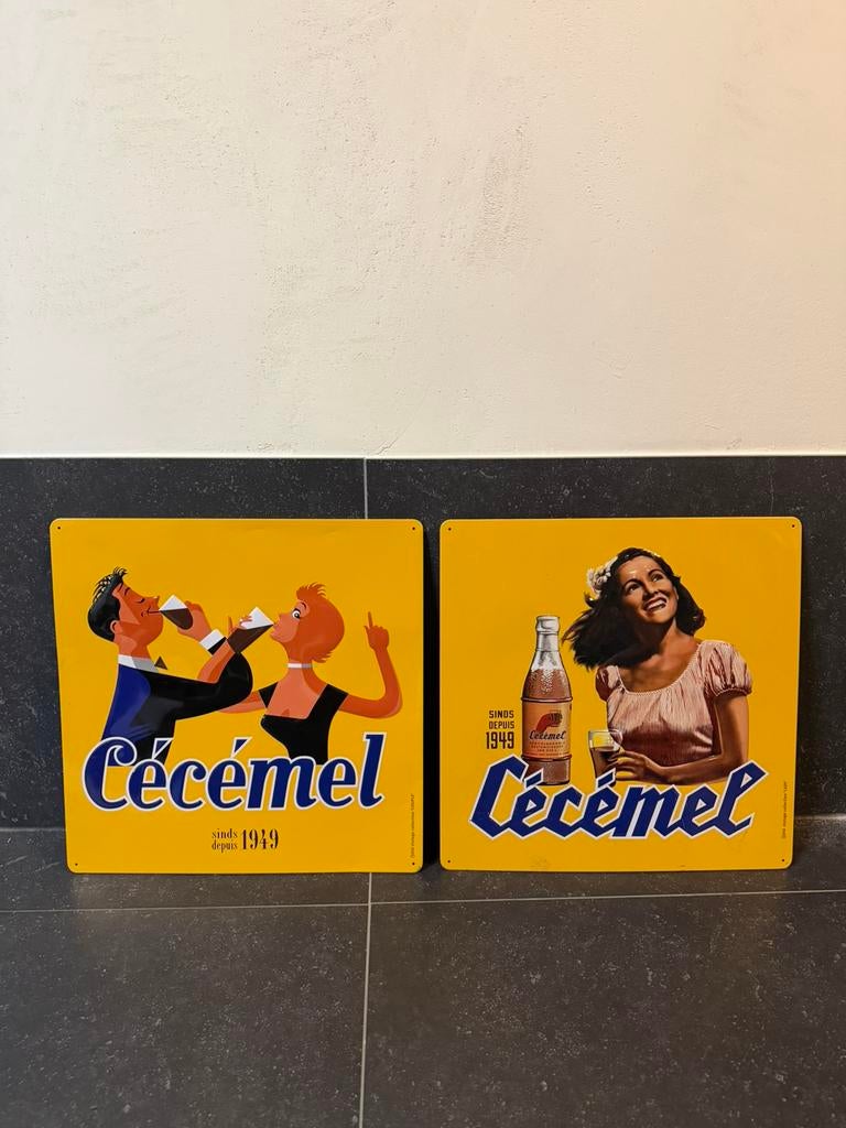 Cecemel reclame blik, Ophalen of Verzenden, Zo goed als nieuw